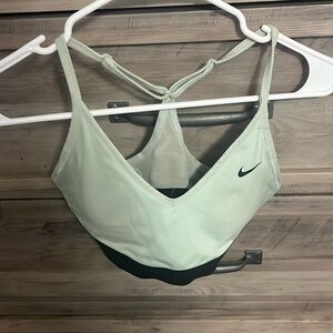 mint green nike bra